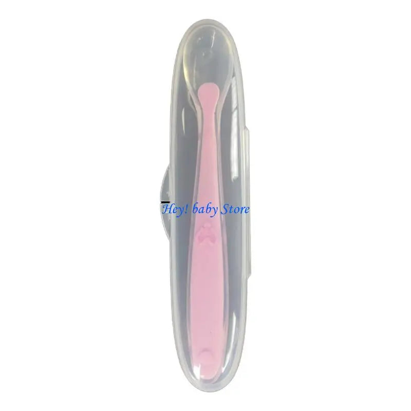 Baby Soft Silicone Spoon & Storage Box | BPA-Free Feeding