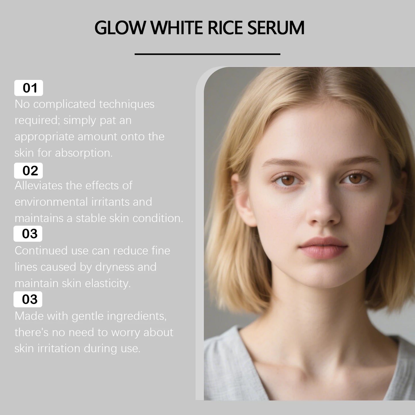 Rice Essence Brightening Serum | Niacinamide & Ceramide 30ml