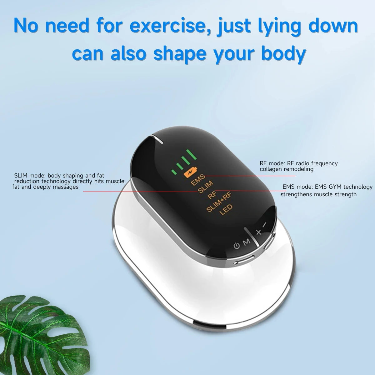 Smart Cordless Body Shaping Tool - Electric Massage Belt for Belly, Waist, Thighs & Buttocks Sculpting with Adjustable Intensity Peaceful Pleasures Health and Wellness
