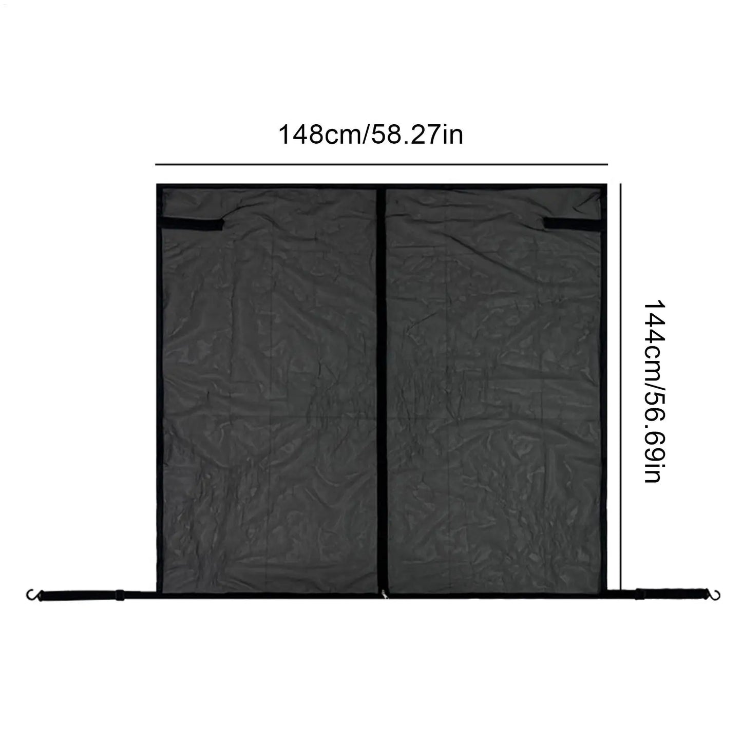 58x57" Truck Tailgate Mesh Screen – Magnetic, UV & Bug Proof
