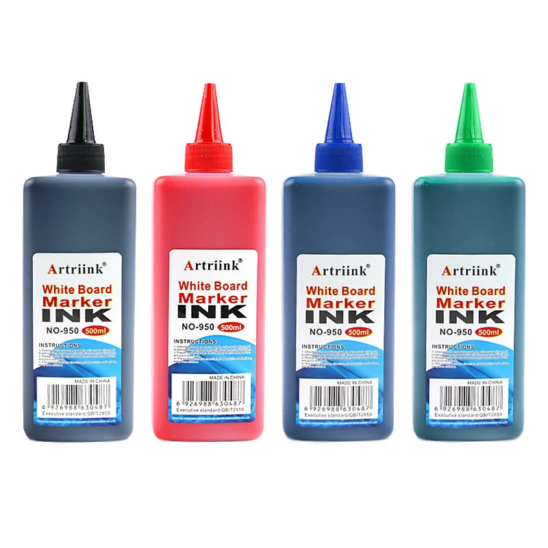 1pc Whiteboard pen ink 500ML replenishment liquid water-based large capacity erasable environmentally friendly filling liquid Peaceful Pleasures Health and Wellness