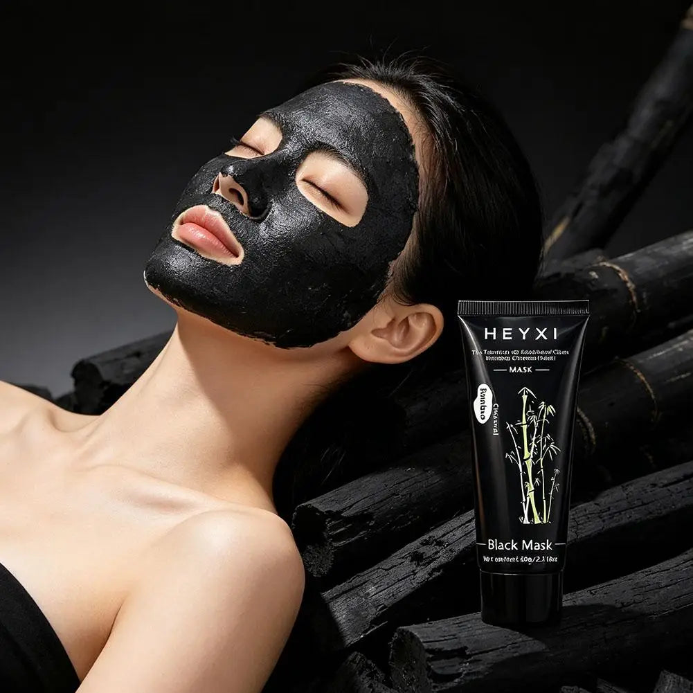 Peel-off blackhead cleansing bamboo charcoal mask, deeply cleanses, purifies, refines pores, for both men and women Peaceful Pleasures Health and Wellness