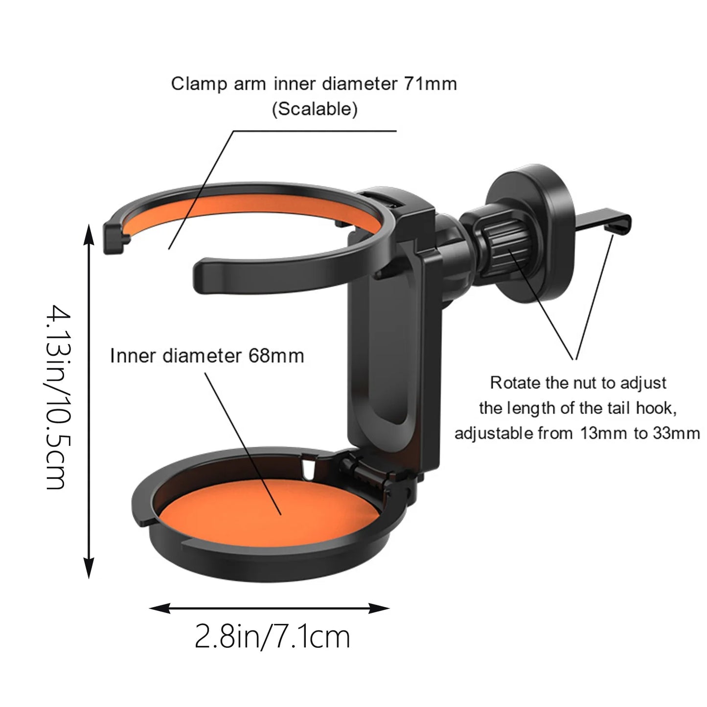 New Car Water Cup Holder Multi-Functional Collapsible Car Air Outlet Beverage Holder Ashtray Fixed Frame Cross-Border Peaceful Pleasures Health and Wellness