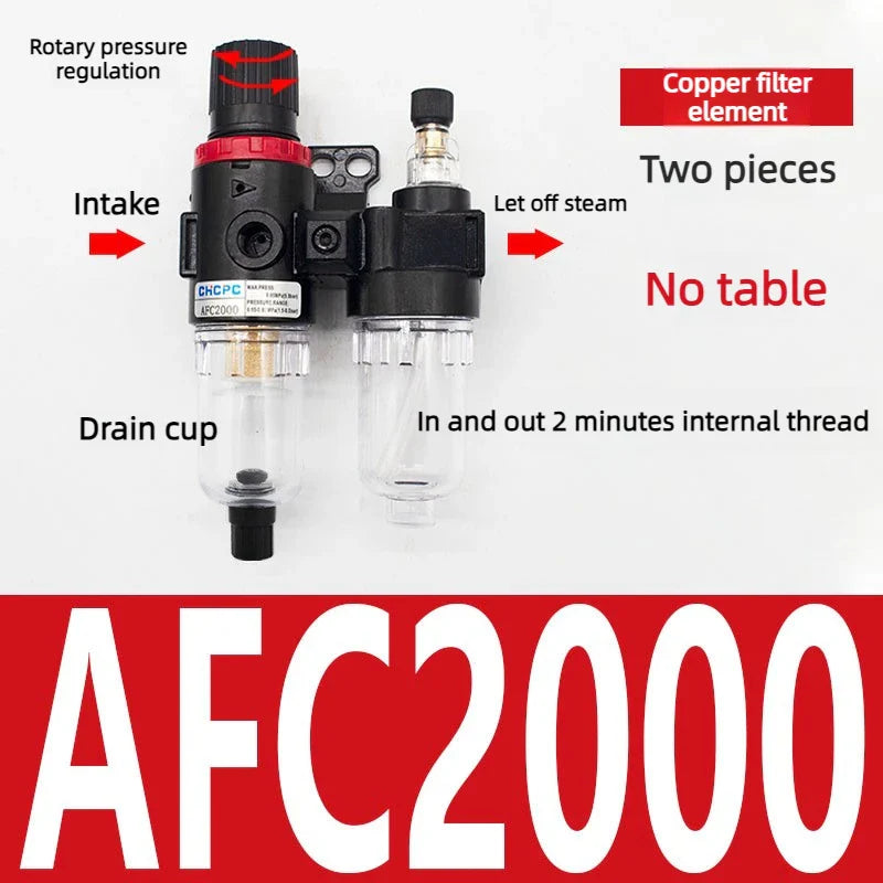 AFC2000 G1/4" Air Filter Regulator & Oil-Water Separator