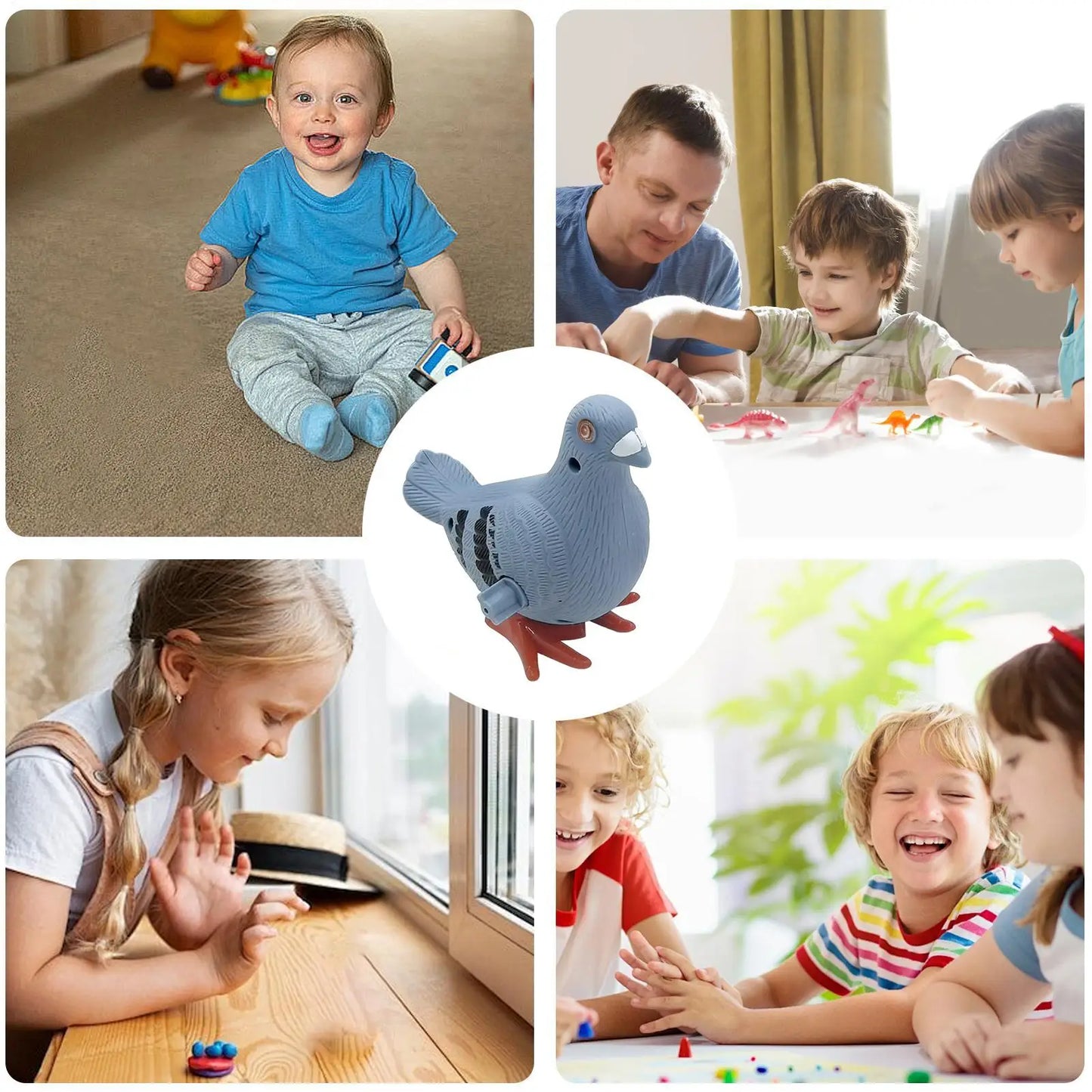 Jumping Pigeon Wind-Up Toy | Kids Party Favor & Gift