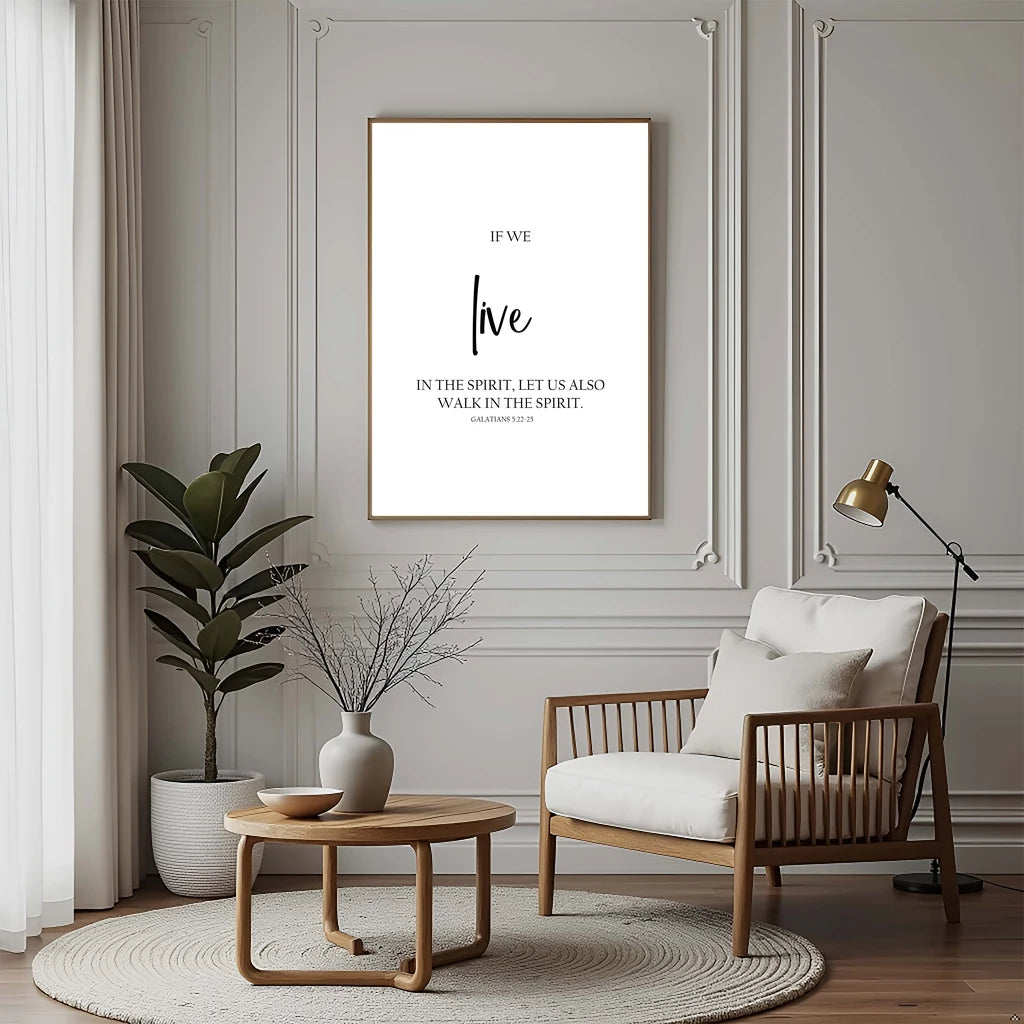 Christian Bible Verse Canvas Wall Art | Nordic Minimalist Print Canvas Wall Art Peaceful Pleasures Health and Wellness