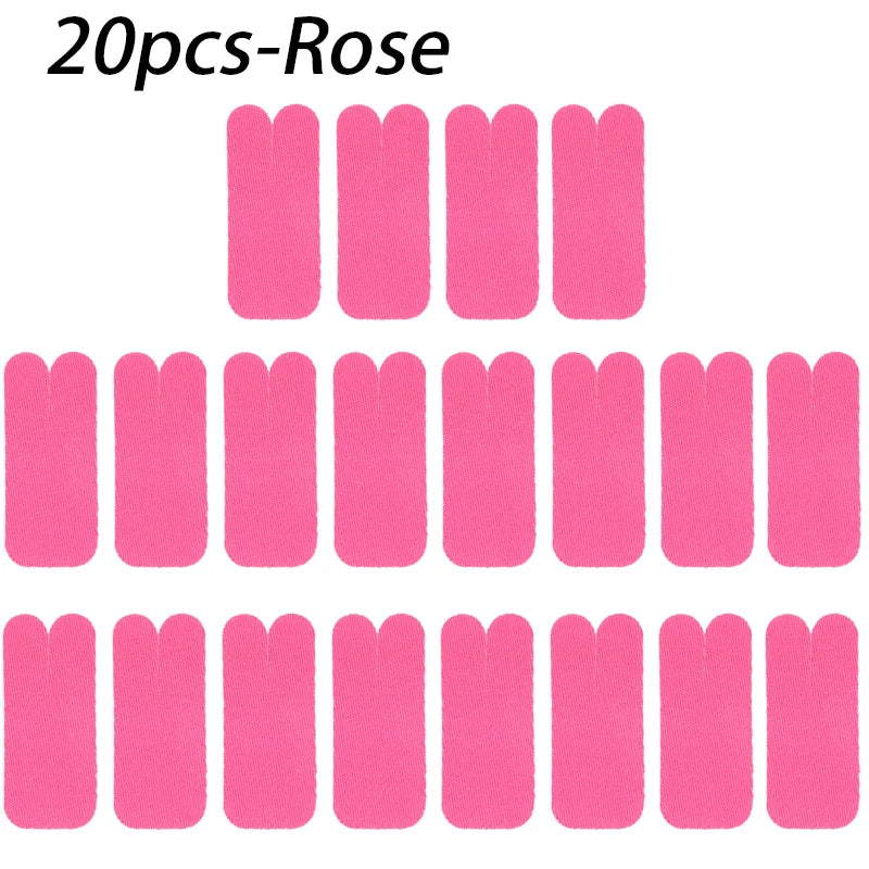 20pcs Hand And Wrist Thumb Joint Patches-Elastic Self-adhesive Sports Tape,For Thumb,Fingers And Toes Protection Peaceful Pleasures Health and Wellness Pink One Size