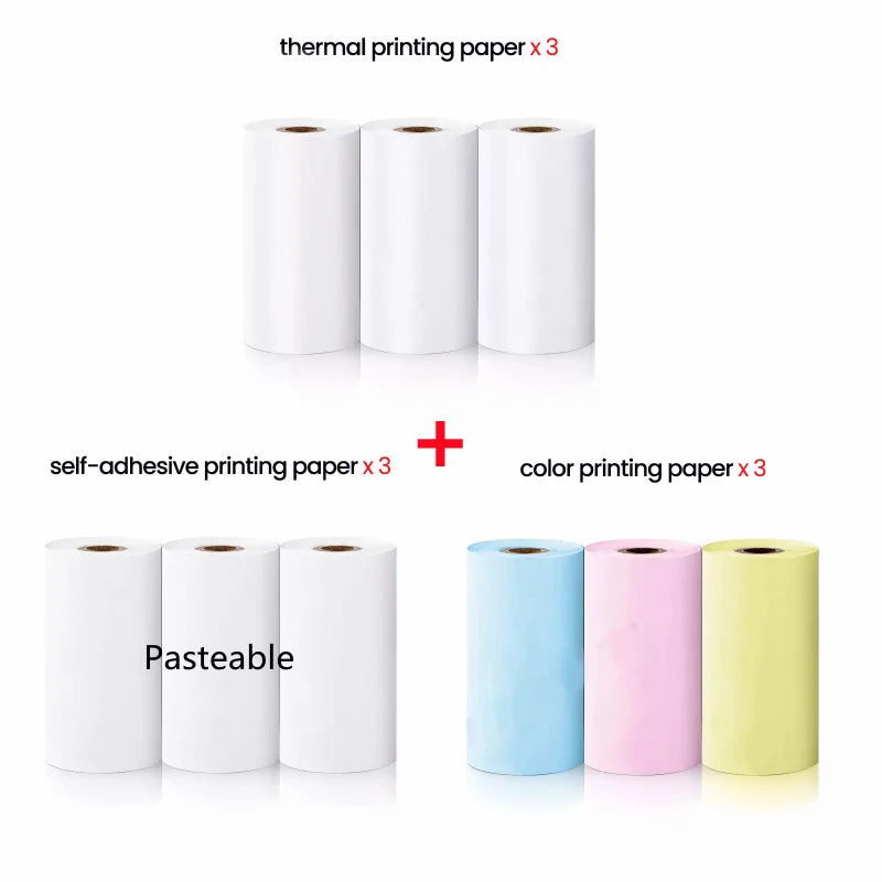 57mm Colorful Thermal Label Sticker Paper – Bluetooth Mini Printer