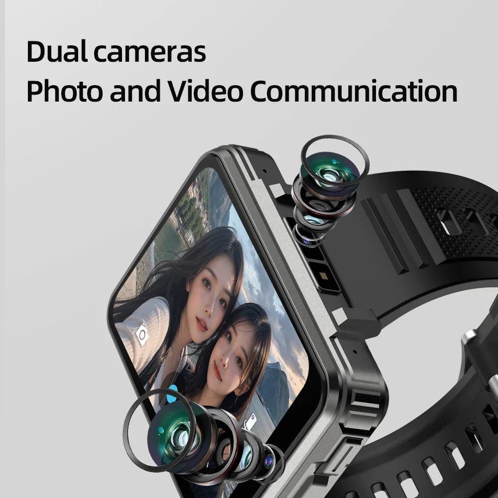 GOLDENSPIKE VP999 2.4" AMOLED 4G Smartwatch – GPS & Dual Camera