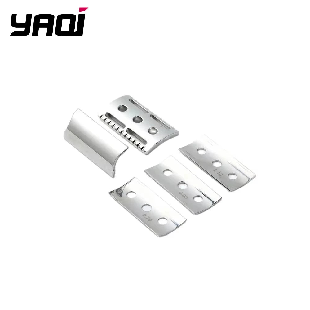 2026 YAQI Trifecta Adjustable Safety Razor Head 316 Stainless Steel Polished Different Blade Gaps for Smooth Shaving Experience Peaceful Pleasures Health and Wellness SRH055