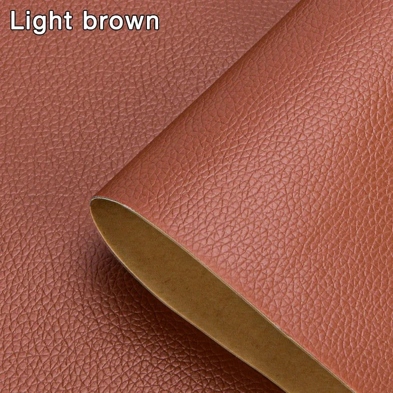 10-300cm Self Adhesive Leather Repair Patch Tape Self-Adhesive House DIY Fix For Sofa Moto Car Seat Bag Home Sheets Patches Peaceful Pleasures Health and Wellness Light Brown 25 x 60cm