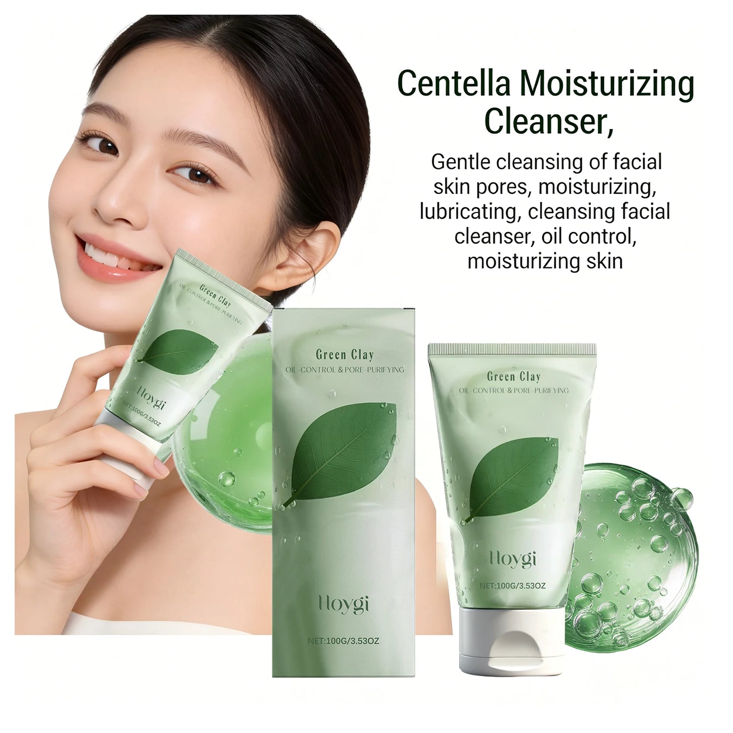 Centella Facial Cleanser Cleansing Pores Reduce Blackheads Removal Dirt Repair Damaged Barrier Improve Dullness Skin Brightening Peaceful Pleasures Health and Wellness
