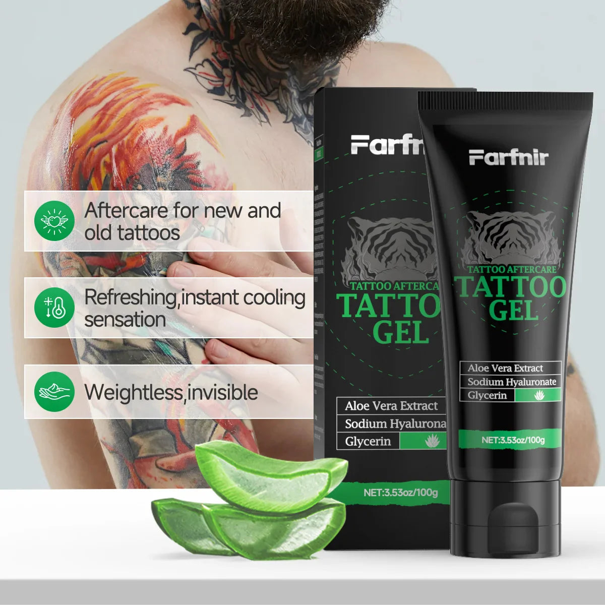 Tattoo Aftercare Moisturizing Gel – Color Fixation & Nourishing