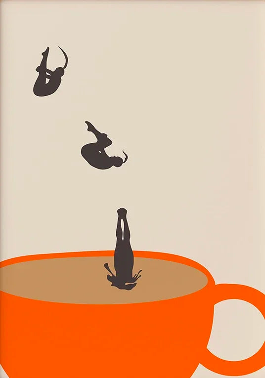 Coffee Lover Canvas Wall Art | Modern Kitchen Decor Poster