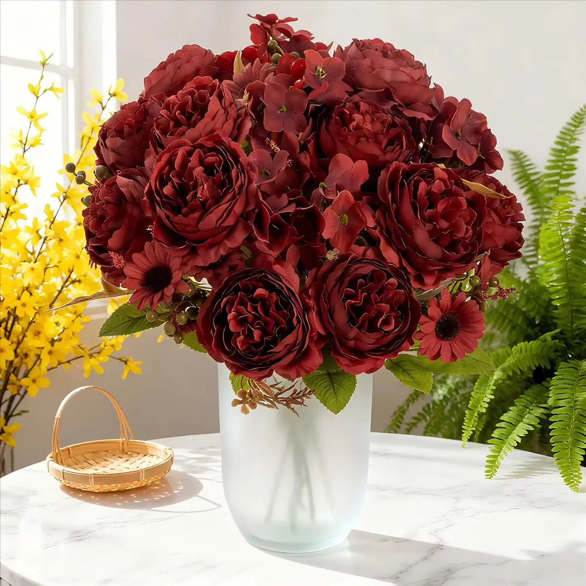 Silk Persian Peony Artificial Flowers – Wedding & Home Décor