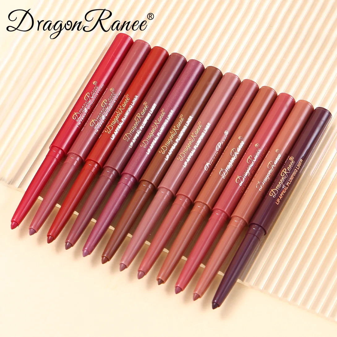 Dragon Ranee Matte Lip Liner Pencil – Waterproof, 12 Colors