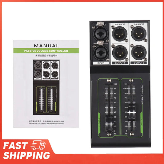 Metal Precise Sound Adjuster Plug Play Stereo XLR Input Output Peaceful Pleasures Health and Wellness