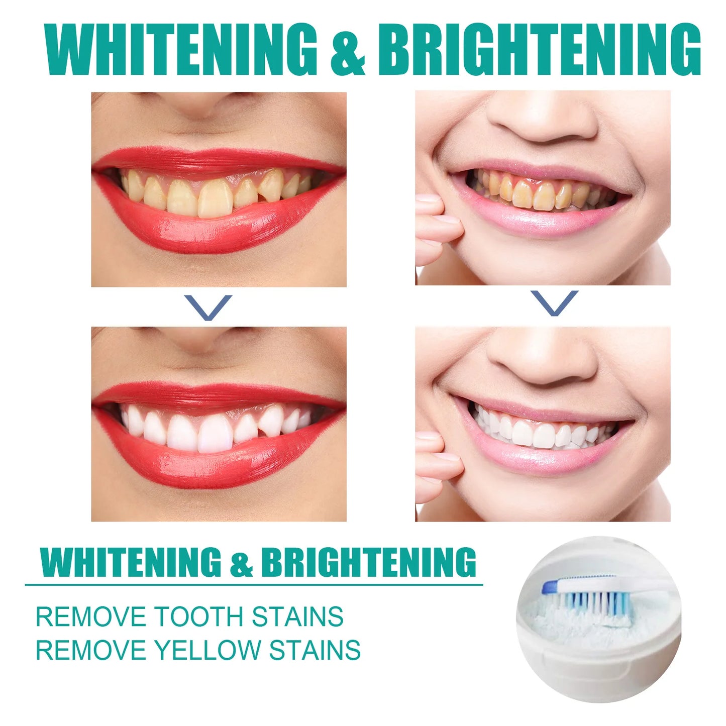 Brightening Teeth Powder – Stain Remover & Breath Freshener