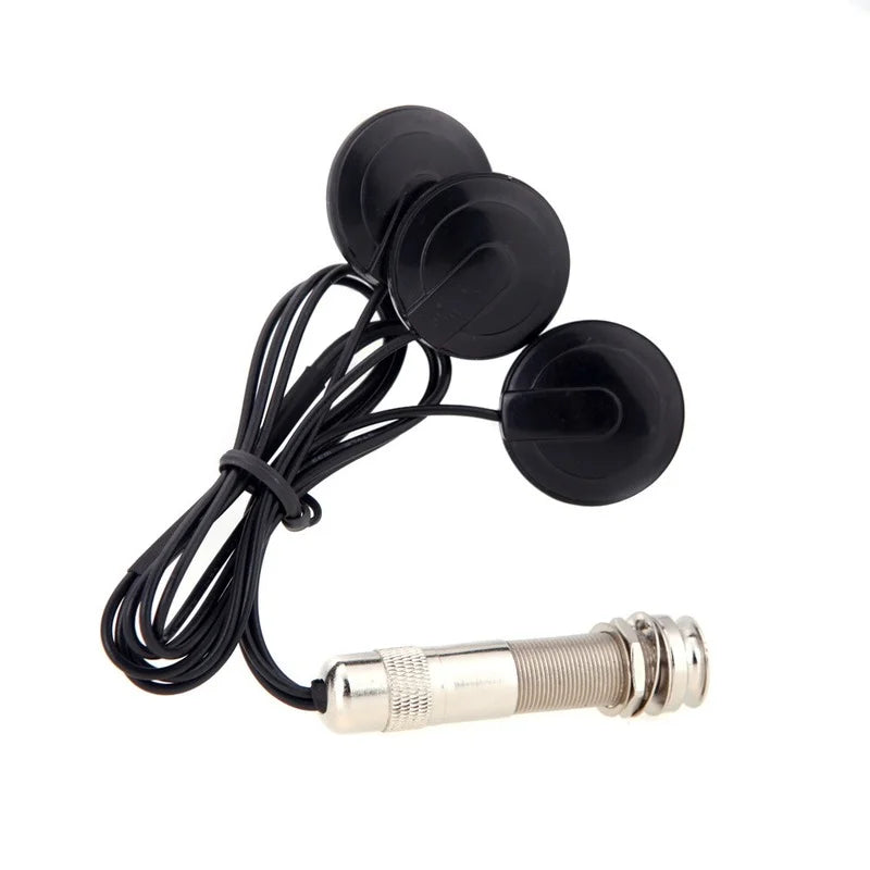 Piezo Contact Pickup Pick-up 3 Transducers Guitar Violin Banjo
