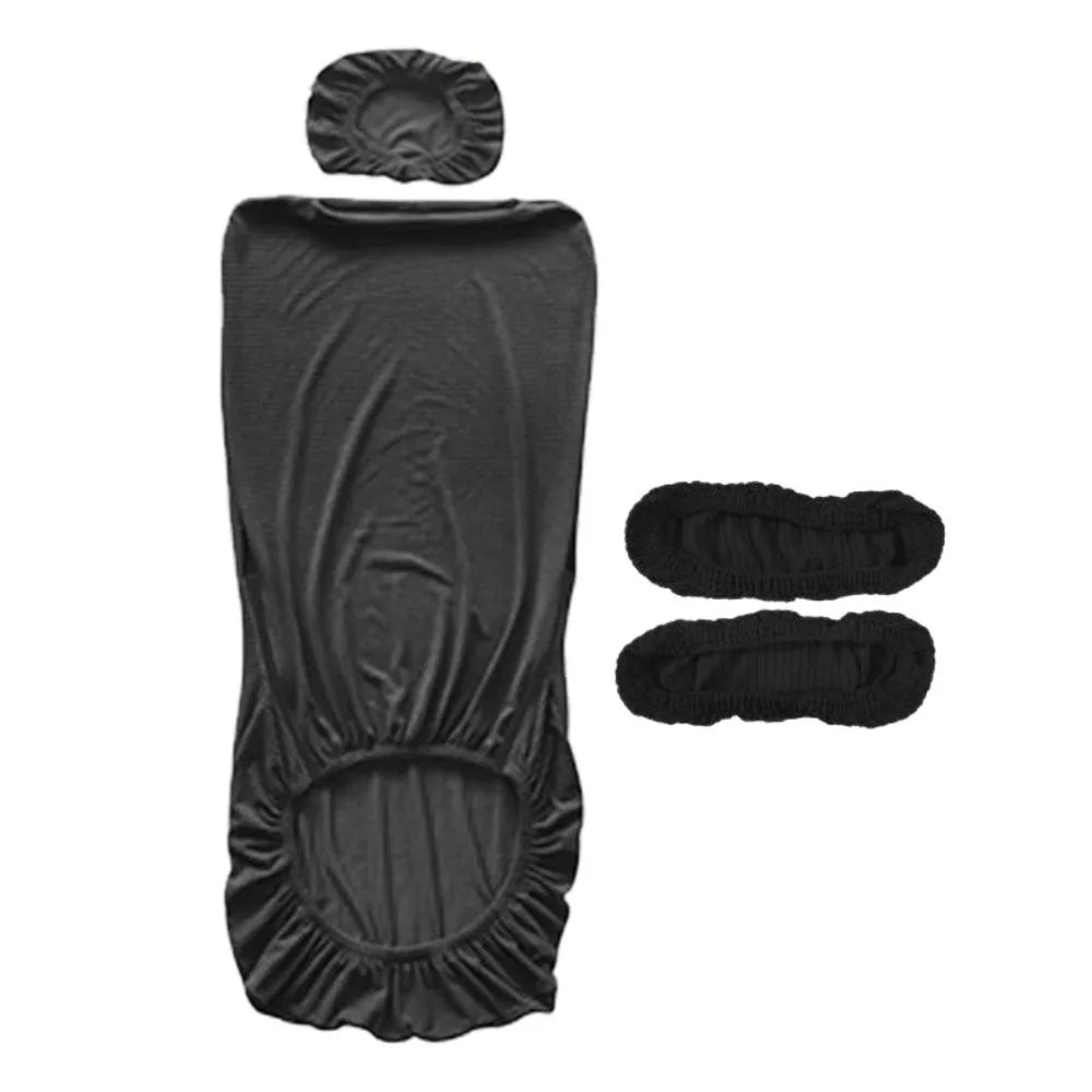 New Elastic Office Chair Cover Solid Color Washable Gaming Chair Cover Headrest Cover Computer Swivel Chair Cover Peaceful Pleasures Health and Wellness Black