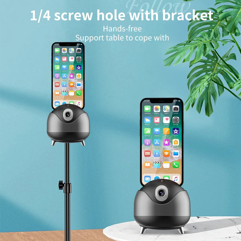 Auto Face Tracking Tripod 360° Rotation | TikTok & Vlog Peaceful Pleasures Health and Wellness