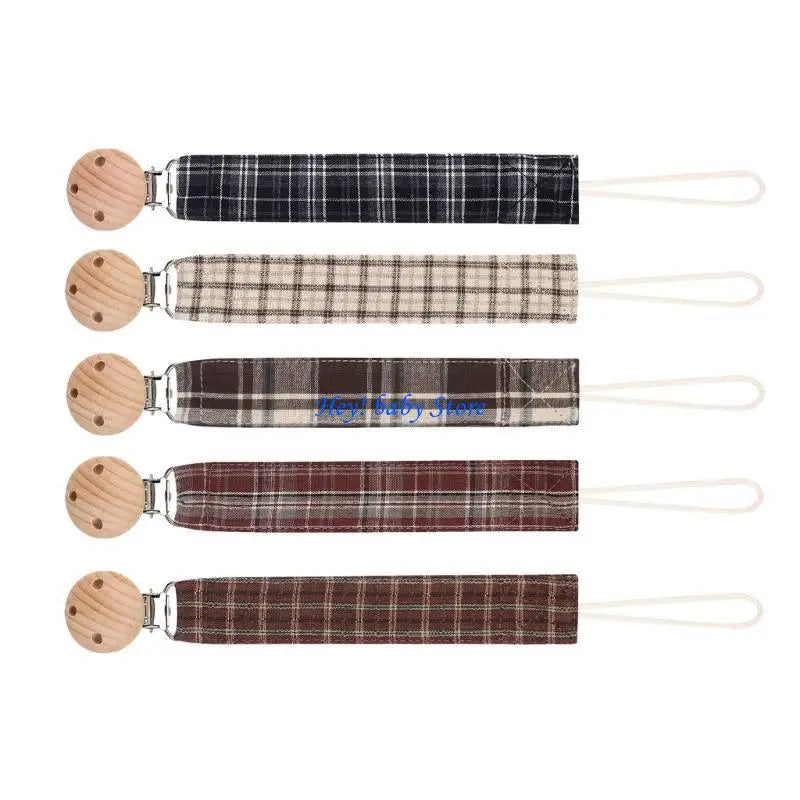 5-Pack Baby Pacifier Clip Chain | Crib & Stroller Holder