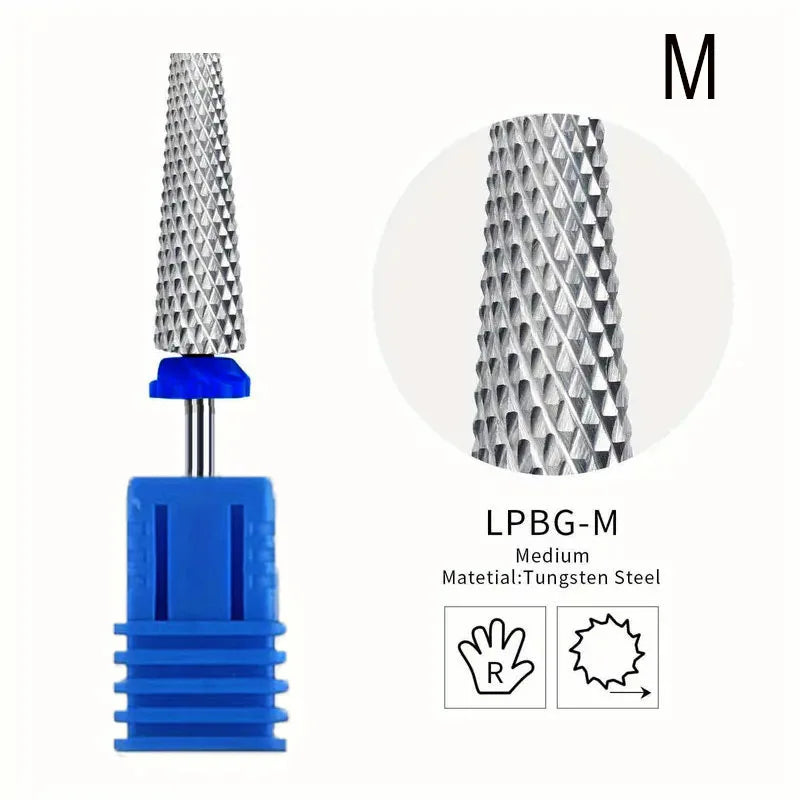 Five-in-one Nail Polishing Head for Removing Nail Polish Polishing Nail Chips and General Nail Polishing Machine Use Peaceful Pleasures Health and Wellness Blue