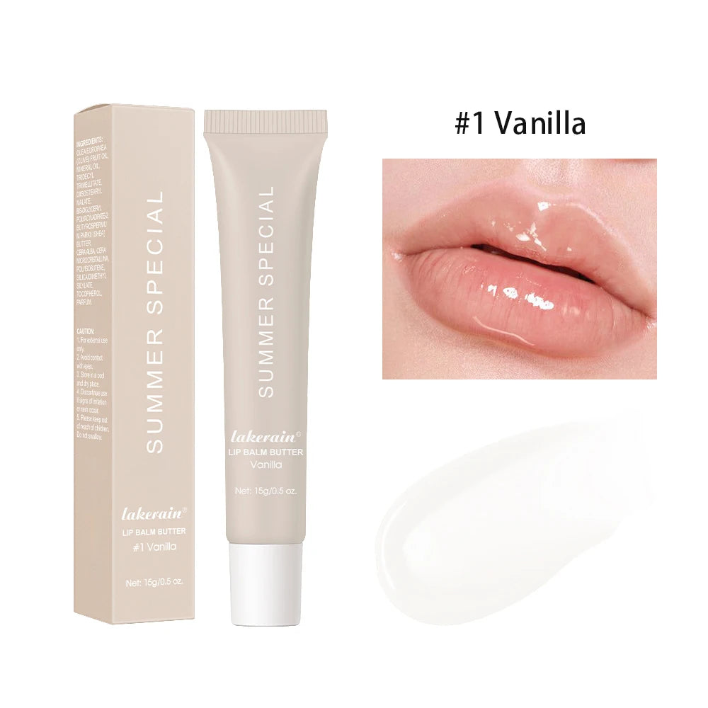Summer Lip Balm Moisturizing Mirror Lip Gloss Lip Vanilla Mint Iced Coffee Cake Smell Lipstick Transparent Lip Oil Makeup Peaceful Pleasures Health and Wellness 1