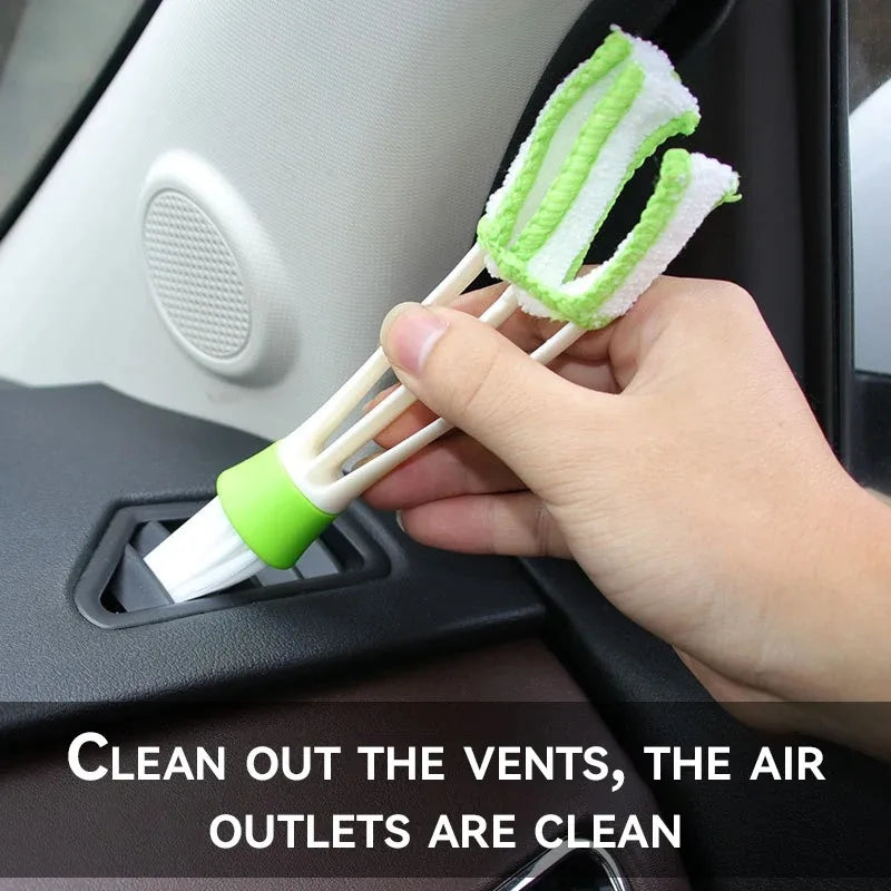 Double-Ended Car Vent & Keyboard Cleaning Brush | Microfiber
