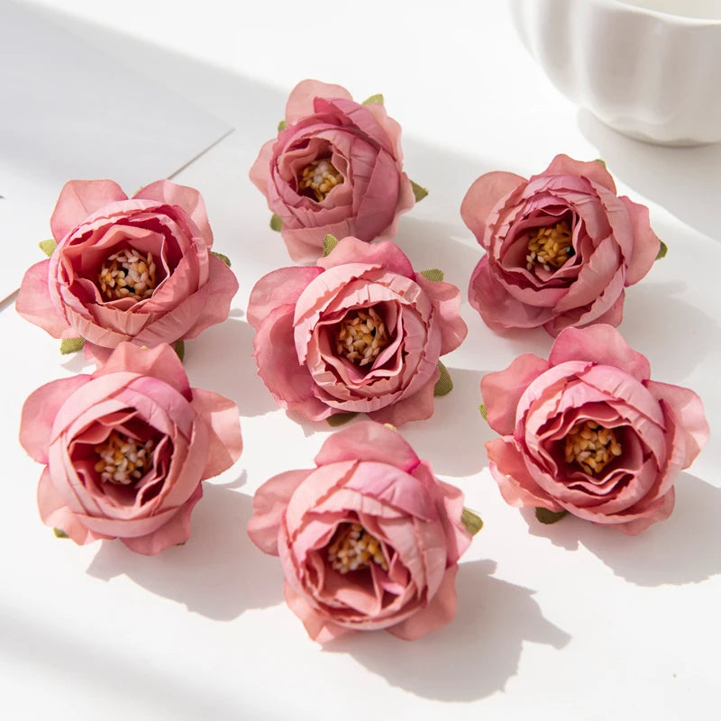 Multicolor Silk Artificial Roses 10/30 Pcs – Wedding & Home Decor