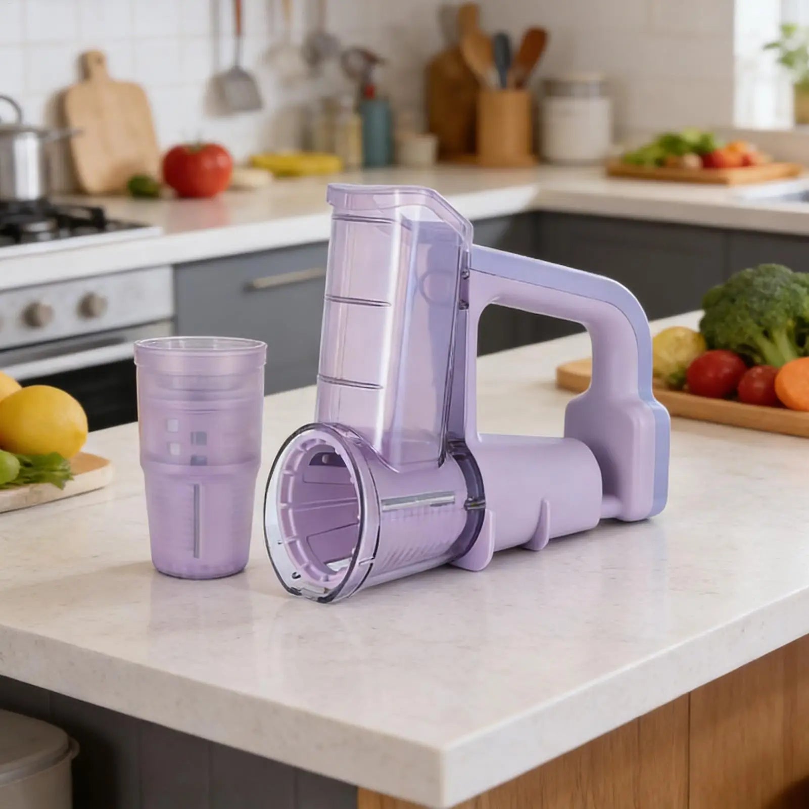 Electric Rechargeable Vegetable Slicer & Food Chopper – 3 Blades Electric Food Slicer Peaceful Pleasures Health and Wellness