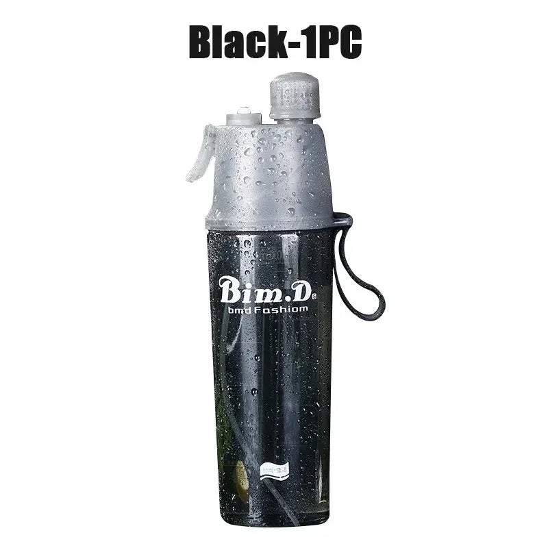 Cooling Mist Spray Water Bottle 600ml | Sports & Travel