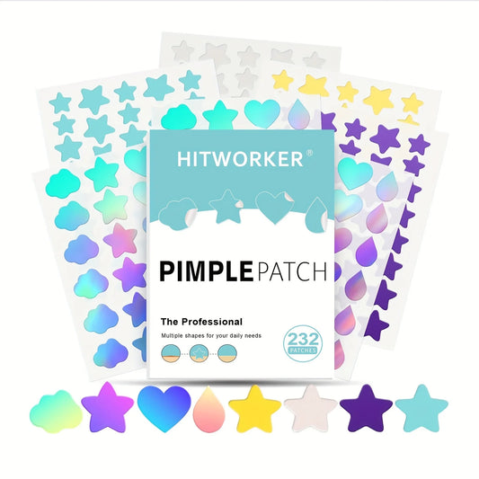 Hydrocolloid Acne Patches – Invisible & Waterproof | All Skin Types Acne Patches Peaceful Pleasures Health and Wellness 232PCS