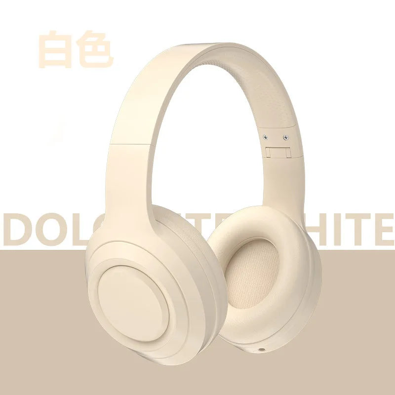 Bluetooth 5.3 Headsets Gaming Headphones Dual Mode Wireless Earphones Foldable Noise Reduction Music Headsets For iPhone Xiaomi Peaceful Pleasures Health and Wellness Beige