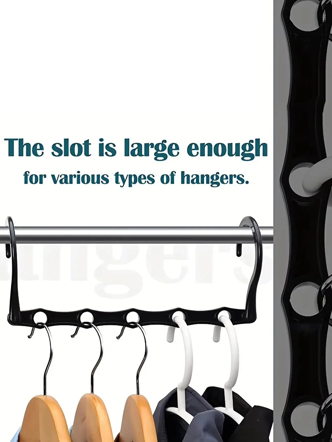 Space Saving Storage Hangers Multifunction Plastic Clothes Racks Rotary Organizer Hangers 5 Hole Magic Closet Wardrobe Organizer Peaceful Pleasures Health and Wellness 5pcs XL