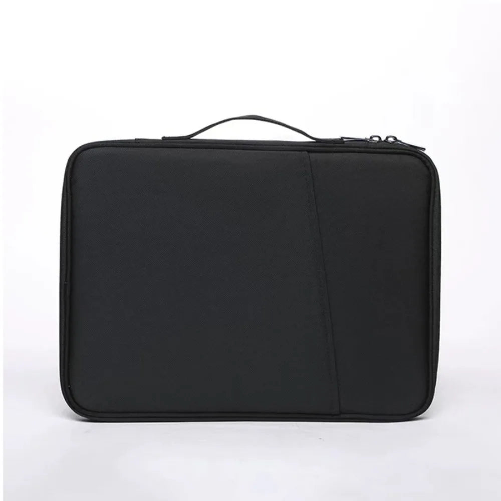 With Handle Portable Laptop Bags Lightweight Ultra Thin Laptop Case Soft Material Dual Zipper Computer Notebook Sleeve Peaceful Pleasures Health and Wellness Black 13-inch