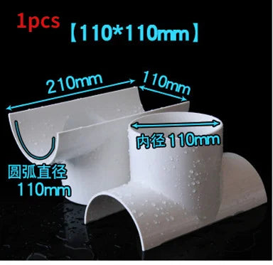 PVC Open Tee Drain Pipe Repair Fitting | 5 Sizes | Tube Connector