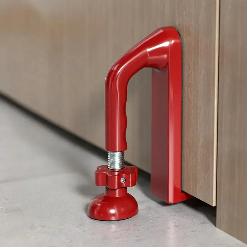 New 1Pcs Portable Door Security Device Jammer Door Stopper Add Safety Hotel Apartment Powerful Gate Stopper Travel Accessories Peaceful Pleasures Health and Wellness Red