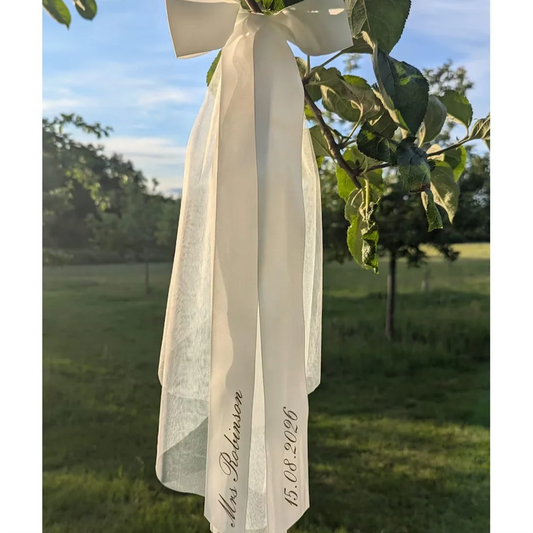 Personalised Bride To Be Hen Party Veil | Bridal Accessory Bridal Hair Accessory Peaceful Pleasures Health and Wellness
