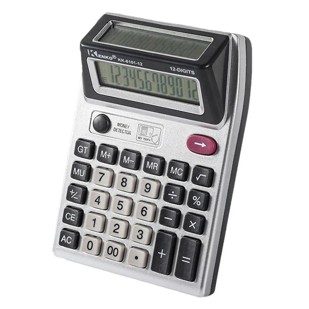 Dual Screen 12 Digits Calculator Large Screen Display Battery Powered Financial Accounter Calculator Easy To Use Multifunctional Peaceful Pleasures Health and Wellness -