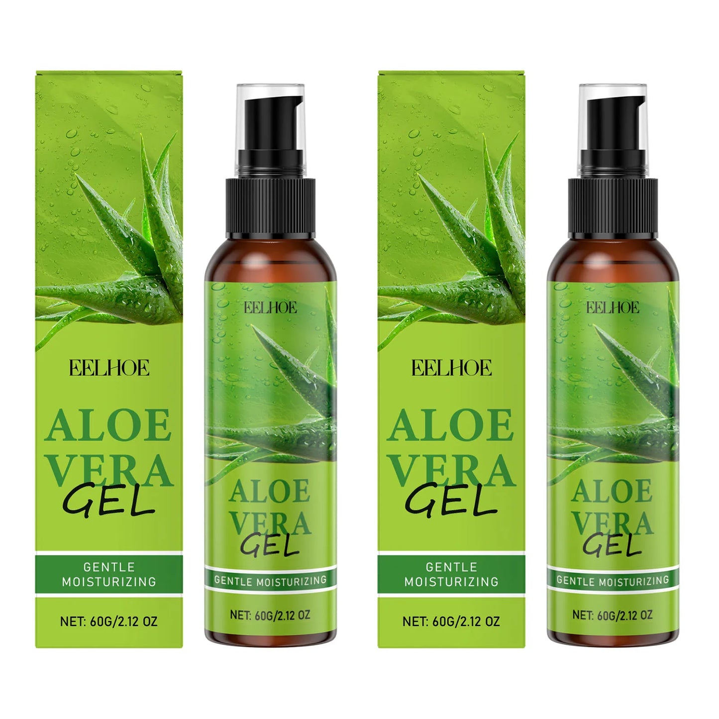 Aloe Vera Gel Nourishing Sooth Skin Reduce Discomfort Improving Skin Texture Enhance Skin Radiance Moisturizing Aloe Essence Gel Peaceful Pleasures Health and Wellness 2 X 60g Boxed