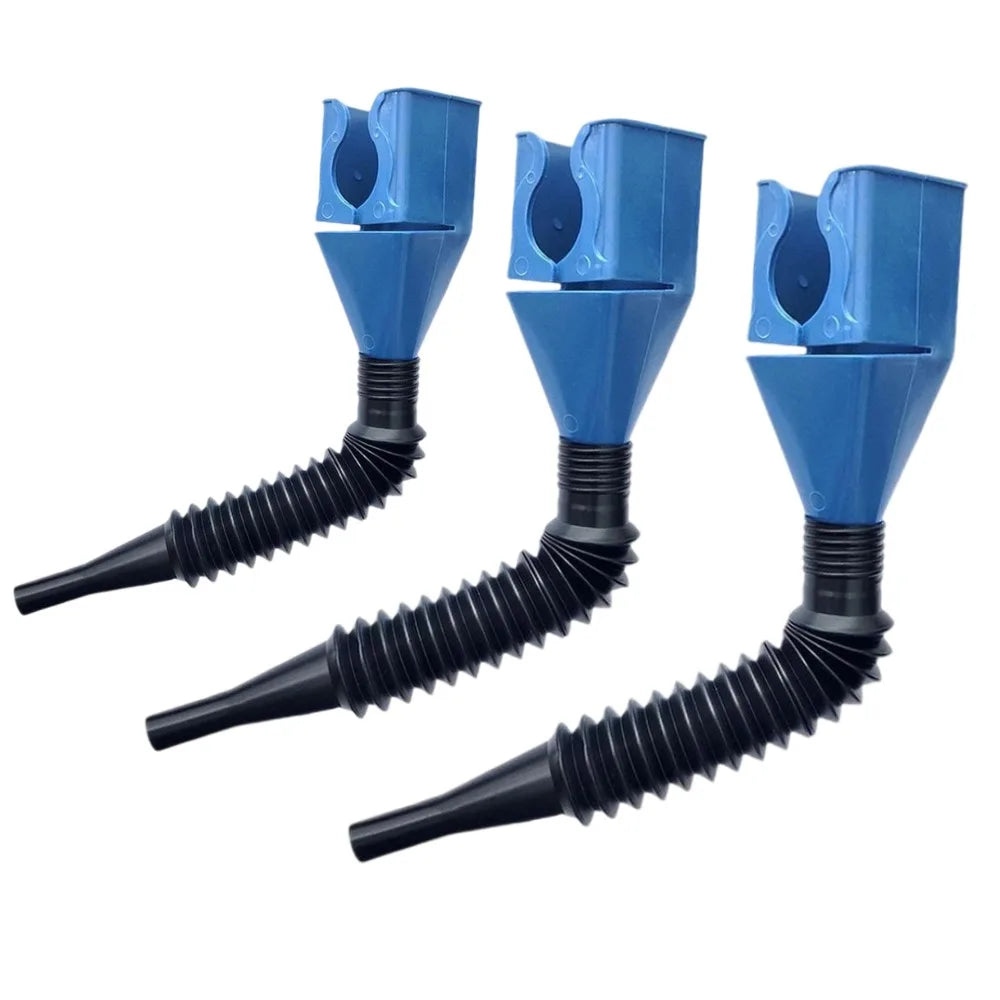 1/3PCS Telescopic Foldable Car Refueling Funnel Engine Oil Gasoline Transfer Tool, Plastic Fuel Funnel for Automotive Oil Change Peaceful Pleasures Health and Wellness 3PCS