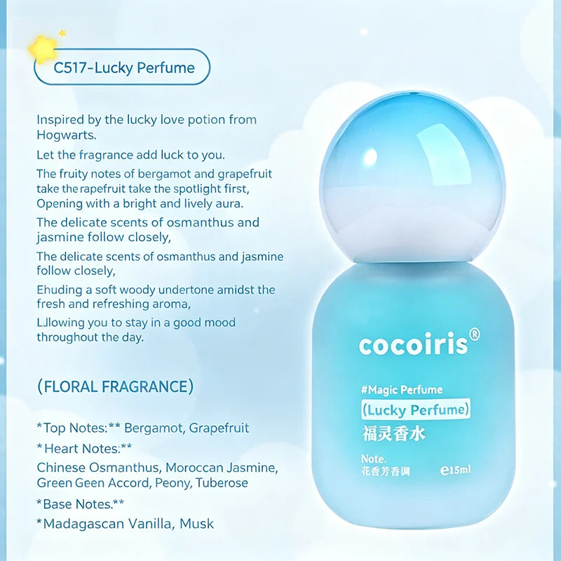 Fruity Floral Magic Perfume 15ml For Women Long Lasting Fresh Light Scent Elegant Fragrance Portable Woody Eau De Toilette Peaceful Pleasures Health and Wellness
