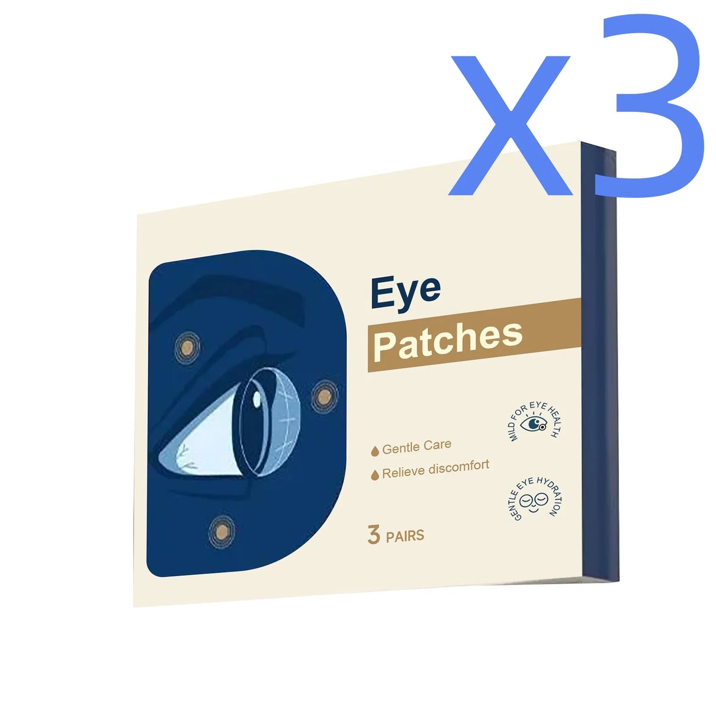 Mint Eye Soothing Patch Provide Cooling Comfort Relieve Tiredness Reducing Discomfort Herbal Fragance Portable Eye Care Sticker Peaceful Pleasures Health and Wellness 6pcs Boxed X 3PCS
