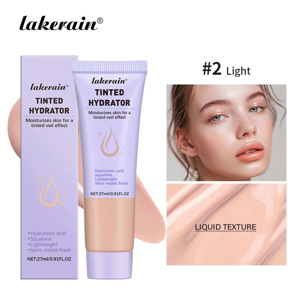 Lakerain Tinted Hydrator Buildable Coverage Intense Moisturizing Even Skin Tone Semi-matte Finish Makeup Moisturizing Cream Peaceful Pleasures Health and Wellness Light