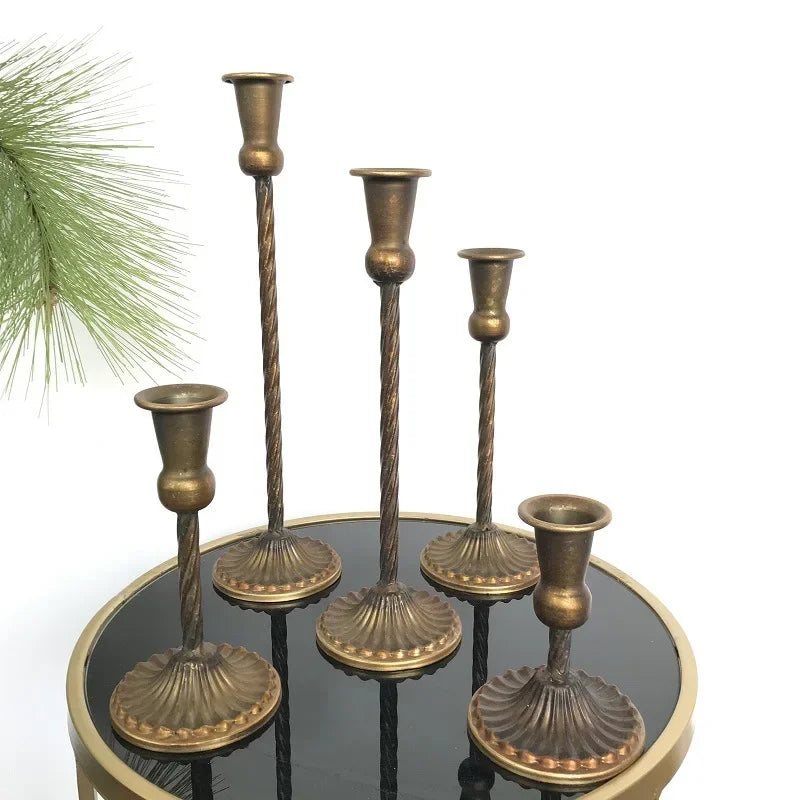 Iron Metal Candlestick Holder | Wedding & Home Décor