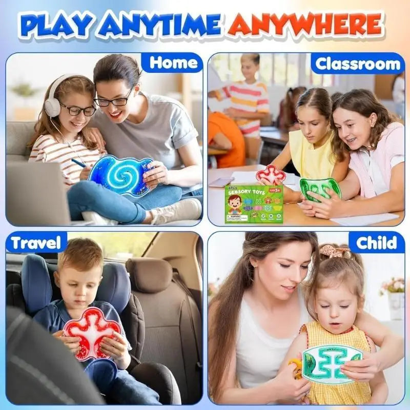PVC Liquid Stress Ball Sensory Squeeze Toy for Adults & Kids