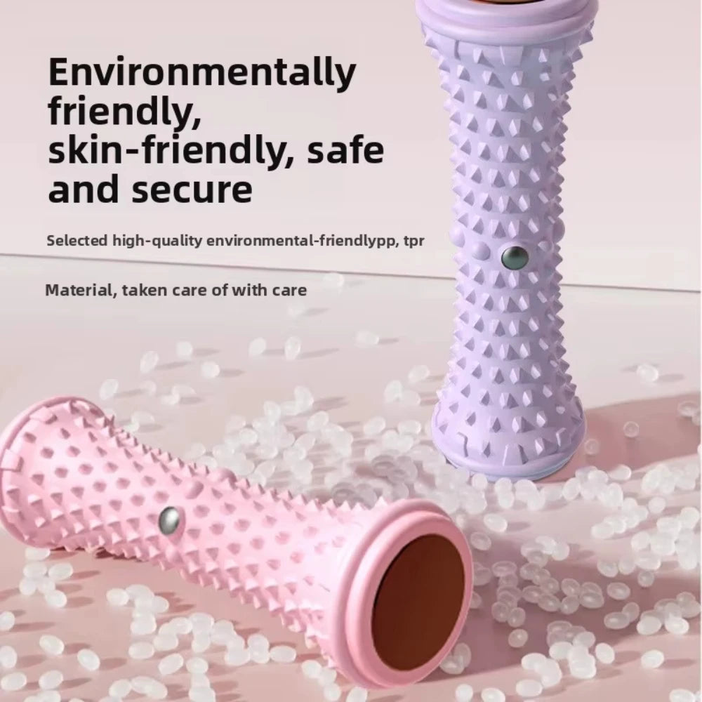 Manual Plastic Foot Massager Roller Yoga Ball Plantar Fascia Roller Muscle Relaxation Care Plastic Manual Foot Massager Rollers Peaceful Pleasures Health and Wellness