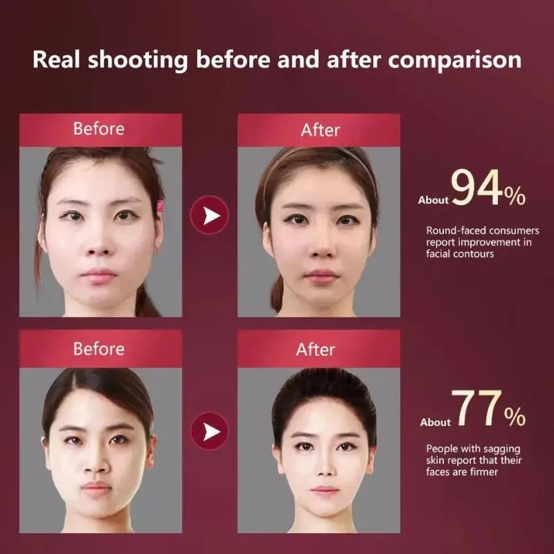Facial Lifting Massager 12 Gears Electric Facial Massager V-line Face Lifting Slimming Vibration Device Home Use Beauty Tool Peaceful Pleasures Health and Wellness