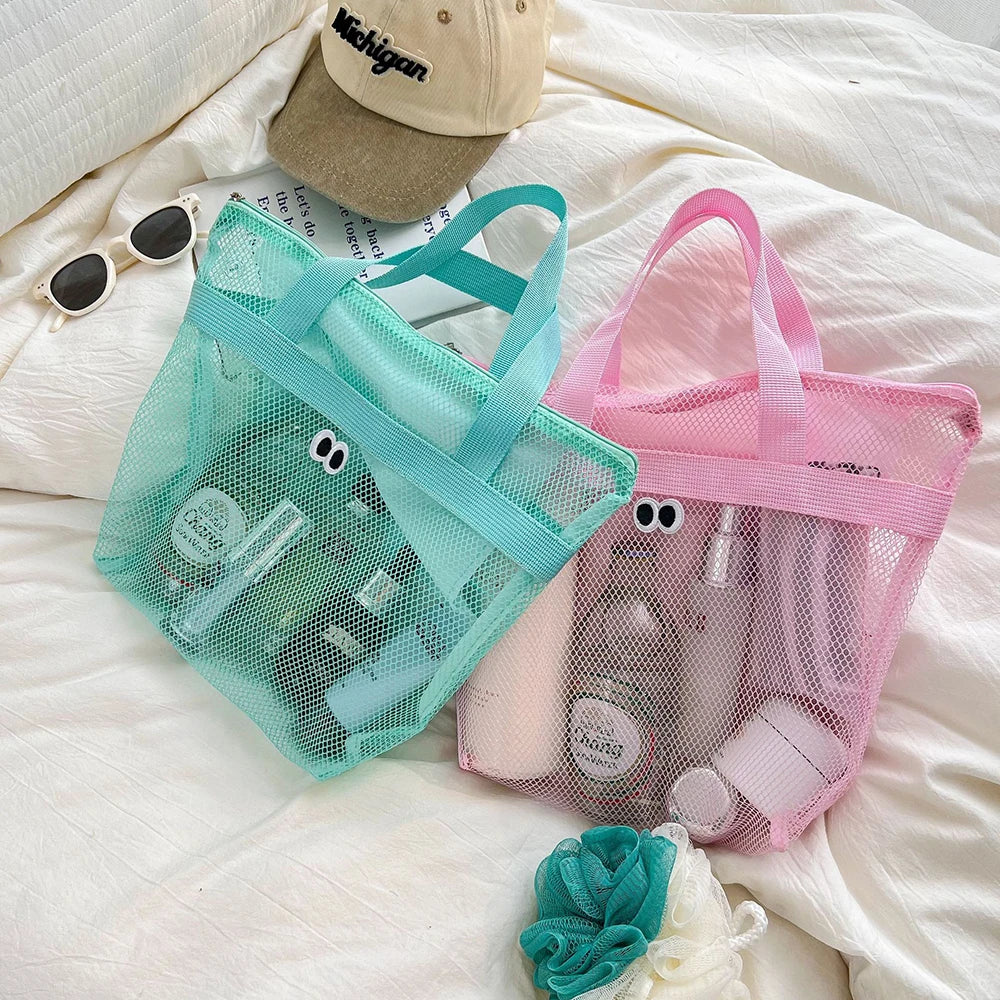 Big Eyed Fun Hand-held Beach Bag Wash Makeup Portable Large Capacity